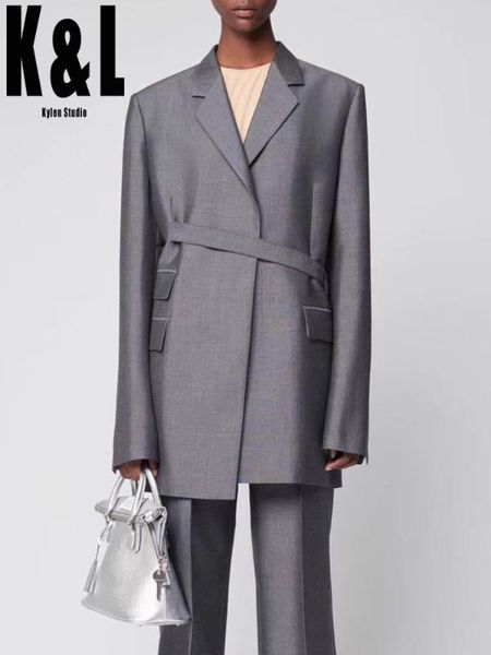 k&l black wool suit jacket female 2020 new neutral minimalist style ins blogger the same paragraph oblique placket ladies suit, White;black
k&l black wool suit jacket female 2020 new neutral minimalist style ins blogger the same paragraph oblique placket ladies suit, White;black