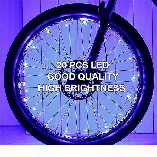 Led Bike Wheel Lights Cycling Spoke Wheel Lamp Waterproof Bright Bicycle Tire Strip Lights Cool Kids Boys Girls Bycicle Accessories,