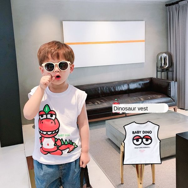 2020 new boy cartoon small children vest vest summer sleeveless t-shirt baby thin korean fashion, Blue
2020 new boy cartoon small children vest vest summer sleeveless t-shirt baby thin korean fashion, Blue