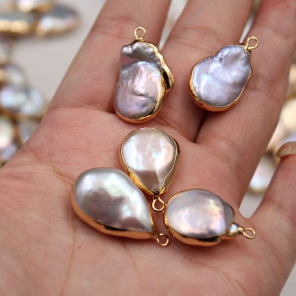 natural fresh water baroque copper diy accessories pearl edge irregular shaped pearl water drop single hanging diy accessories, Silver
natural fresh water baroque copper diy accessories pearl edge irregular shaped pearl water drop single hanging diy accessories, Silver