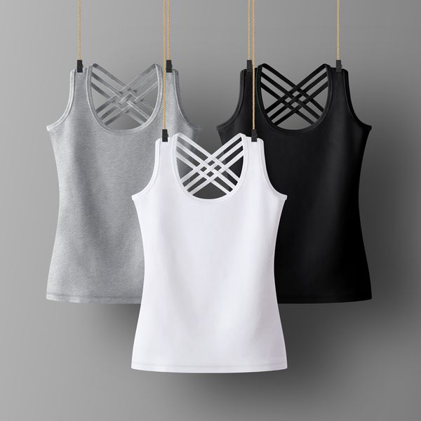 women's tanks & camis womens cotton solid color female slim sleeveless casual vest crop lower cut for ladies fitness summer, White
women's tanks & camis womens cotton solid color female slim sleeveless casual vest crop lower cut for ladies fitness summer, White