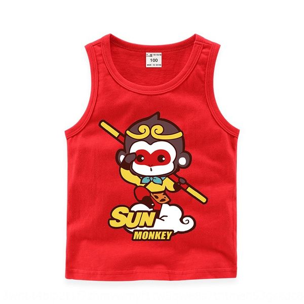 e201j 2020 summer children's vest sun wukong cotton casual base shirt sweat-absorbing vest candy underwear candy sleeveless undershirt, Blue
e201j 2020 summer children's vest sun wukong cotton casual base shirt sweat-absorbing vest candy underwear candy sleeveless undershirt, Blue