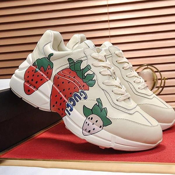 women casual shoes chaussures pour femme rhyton sneaker with strawberry luxury lady shoes fashion scarpe da donna sale leather big size, Black
women casual shoes chaussures pour femme rhyton sneaker with strawberry luxury lady shoes fashion scarpe da donna sale leather big size, Black
