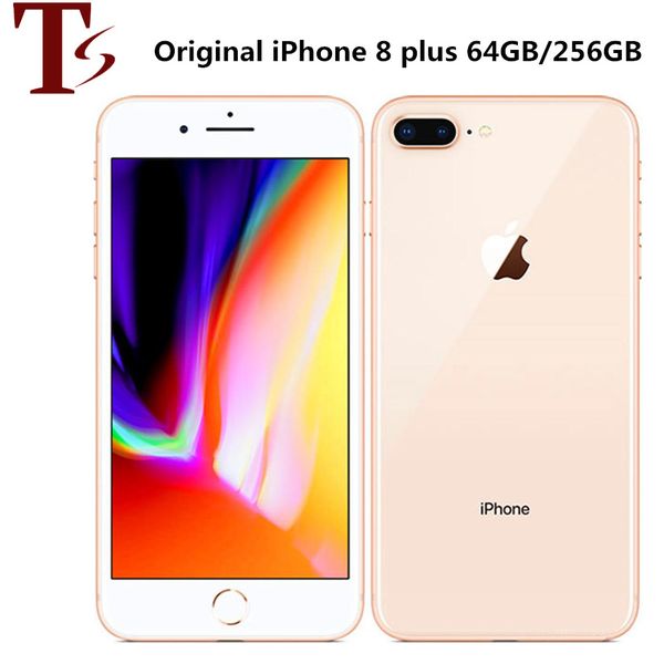 

refurbished original apple iphone 8 plus 5.5 inch fingerprint ios a11 hexa core 3gb ram 64/256gb rom dual 12mp unlocked 4g lte phone