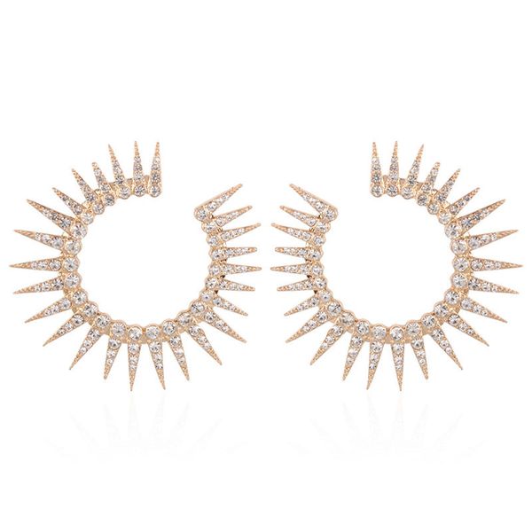 round radiant flower hoop earrings black gold white 3 colors women exaggerated earrings for stage jewelry 6.5cm shooting props, Golden
round radiant flower hoop earrings black gold white 3 colors women exaggerated earrings for stage jewelry 6.5cm shooting props, Golden