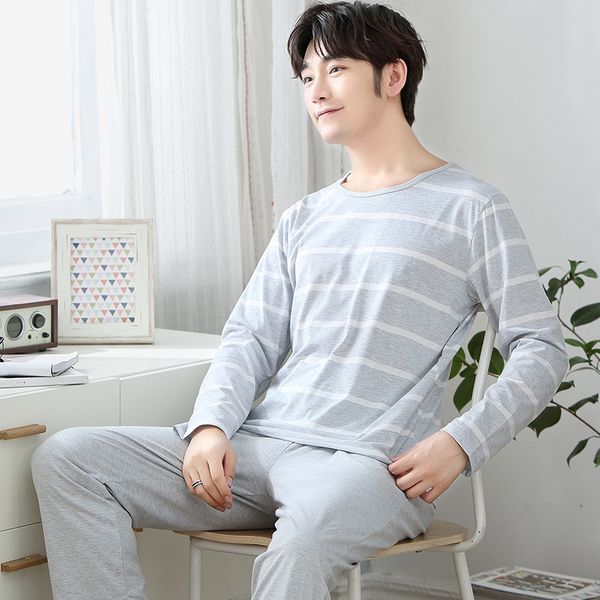 new clothes home furnishing clothing season pajamas men's cotton long-sleeved trousers home clothes korean casual suit two simple, Blue;red
new clothes home furnishing clothing season pajamas men's cotton long-sleeved trousers home clothes korean casual suit two simple, Blue;red