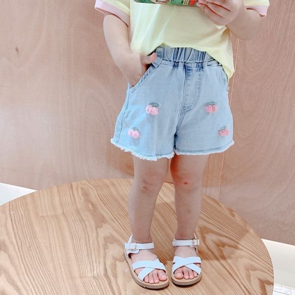girls' cherry denim 2020 summer korean fashionable 1-6 years old girls and pants shorts ' foreign denim shorts pants, Blue
girls' cherry denim 2020 summer korean fashionable 1-6 years old girls and pants shorts ' foreign denim shorts pants, Blue
