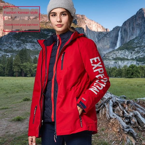 wnp2b outdoor mid-length women's trendy brand three-in-one autumn and winter thickened warm korean down cotton warm jacket jacket mount, Blue;black
wnp2b outdoor mid-length women's trendy brand three-in-one autumn and winter thickened warm korean down cotton warm jacket jacket mount, Blue;black