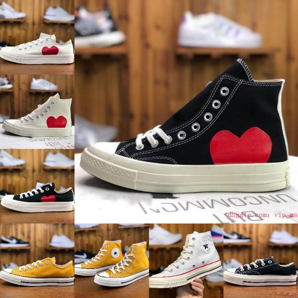 мужчины 1970-е годы chuck 70 мульти сердечные 70s привет холст обувь классический 1970 совместно имя скейтборд тренеры женщины повседневная, Black
мужчины 1970-е годы chuck 70 мульти сердечные 70s привет холст обувь классический 1970 совместно имя скейтборд тренеры женщины повседневная, Black