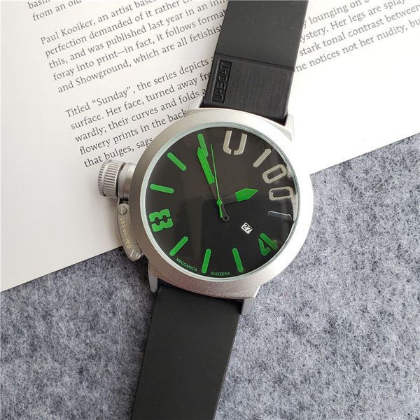 6 color wholesale men fashion watch stainless steel big dial wristwatch quartz movement rubber strap u style design men sport watches clock, Slivery;brown
6 color wholesale men fashion watch stainless steel big dial wristwatch quartz movement rubber strap u style design men sport watches clock, Slivery;brown