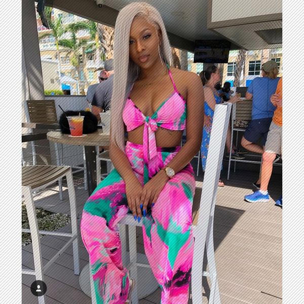 w8092 amazon independent station womens irregular printing tie-dye contrasting color wrapped chest strap two-piece set, Gray
w8092 amazon independent station womens irregular printing tie-dye contrasting color wrapped chest strap two-piece set, Gray