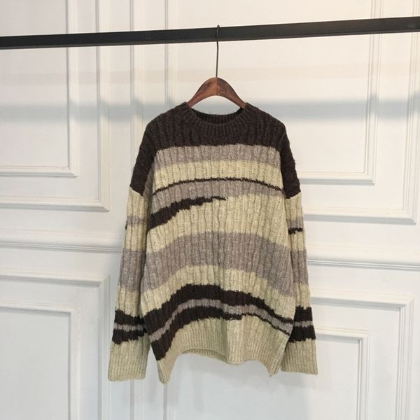 sondr striped big size knitting sweater loose fit round neck long sleeve women pullovers new fashion autumn winter 2020, White;black
sondr striped big size knitting sweater loose fit round neck long sleeve women pullovers new fashion autumn winter 2020, White;black