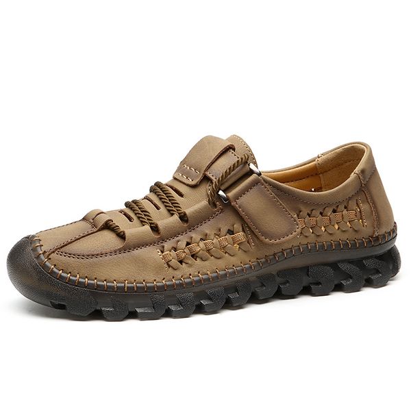 new men's casual shoes spring breathable leather handmade loafers comfortable mens shoes flat moccasins men sneakers size 38-46, Black
new men's casual shoes spring breathable leather handmade loafers comfortable mens shoes flat moccasins men sneakers size 38-46, Black