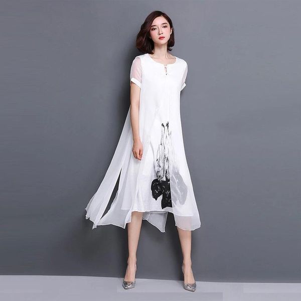2020 костюм -dress лета реальный шелковый короткие рукава разделить joint льняное платье женщина печать, Black;gray
2020 костюм -dress лета реальный шелковый короткие рукава разделить joint льняное платье женщина печать, Black;gray