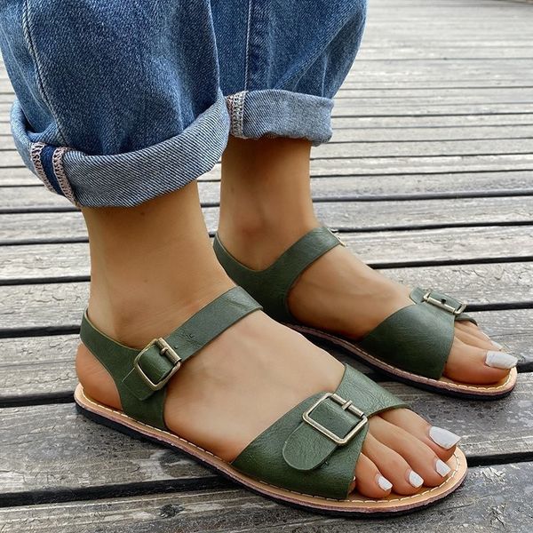 2020 summer women open toe sandals anti-slip breathable leather casual female flat retro shoes buckle strap zapatos mujer 35-43, Black
2020 summer women open toe sandals anti-slip breathable leather casual female flat retro shoes buckle strap zapatos mujer 35-43, Black