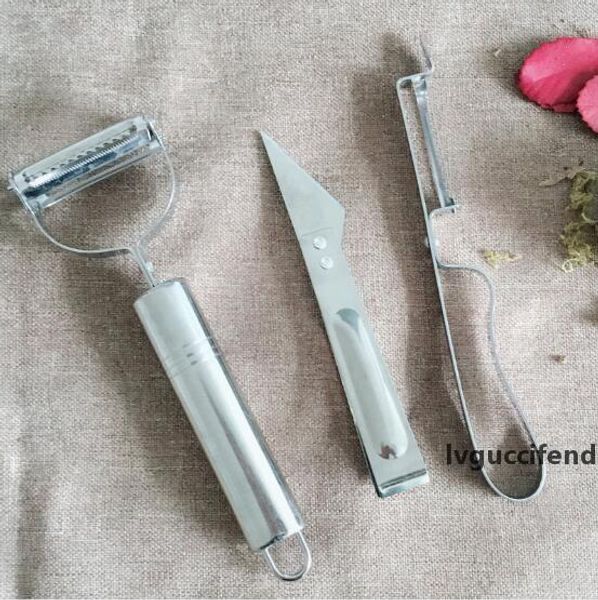stainless steel kitchen tool multi-function planer fruit knife pull grater hair clipper peeler three-piece
stainless steel kitchen tool multi-function planer fruit knife pull grater hair clipper peeler three-piece