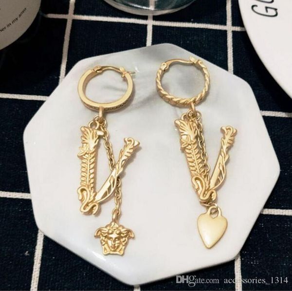 european and american trend 2020 new yang mi with the same love head picture earrings retro texture earrings metal chain pendant female, Golden;silver
european and american trend 2020 new yang mi with the same love head picture earrings retro texture earrings metal chain pendant female, Golden;silver