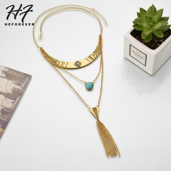 boho 2-colors geometric copper tassel pendant necklaces for women blue stone vintage necklace fashion jewelry kb107 kb108, Silver
boho 2-colors geometric copper tassel pendant necklaces for women blue stone vintage necklace fashion jewelry kb107 kb108, Silver