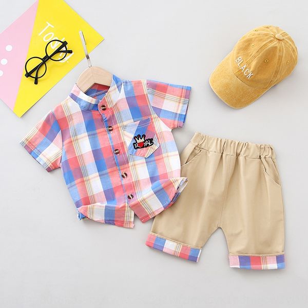 2020 new clothing korean style boys' plaid short children's sleeve shirt set babies' children's clothes
2020 new clothing korean style boys' plaid short children's sleeve shirt set babies' children's clothes