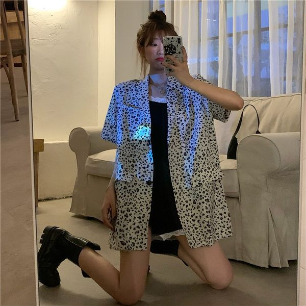 summer korean style simple loose fashion leopard print suit short-sleeved shirt women + slim two-piece set lace skirt lace skirt, Gray
summer korean style simple loose fashion leopard print suit short-sleeved shirt women + slim two-piece set lace skirt lace skirt, Gray