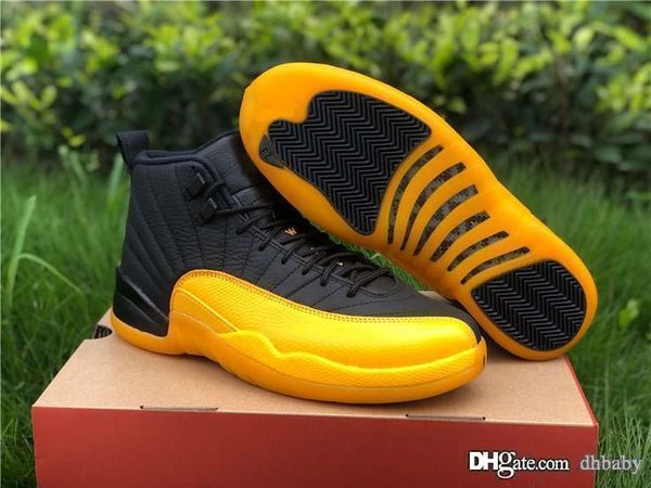 est air authentic 12 pe university gold men basketball shoes black 12s real carbon fiber retro sports sneakers 130690-070 with box
est air authentic 12 pe university gold men basketball shoes black 12s real carbon fiber retro sports sneakers 130690-070 with box