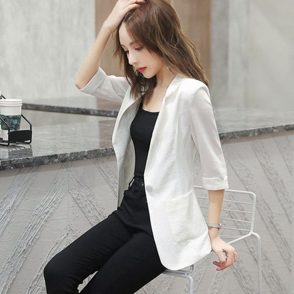 sc8p6 women's cotton cotton and linen jacket linen small suit jacket 2020 spring and summer new korean style fashion slim fit all-match, White;black
sc8p6 women's cotton cotton and linen jacket linen small suit jacket 2020 spring and summer new korean style fashion slim fit all-match, White;black
