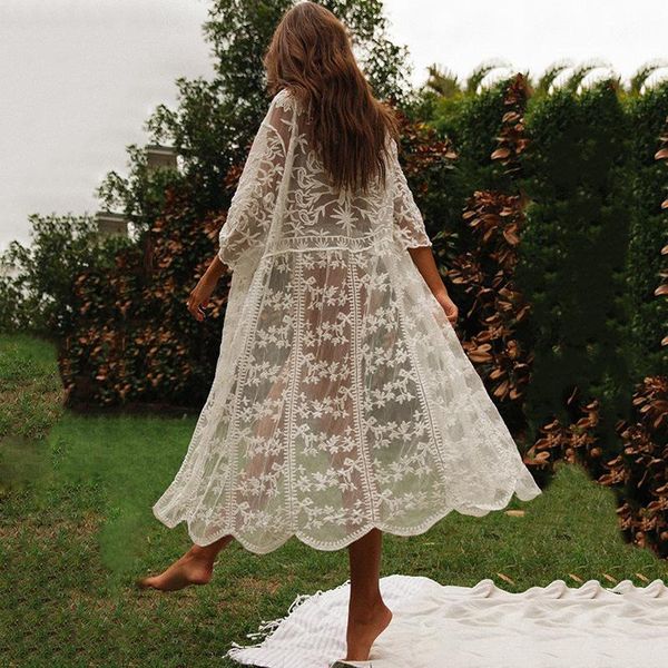2020 lace hollow out gauze suit -dress long sleeve long fund cardigan sandy beach on vacation cardigan clothes, White
2020 lace hollow out gauze suit -dress long sleeve long fund cardigan sandy beach on vacation cardigan clothes, White