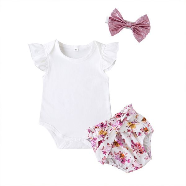 clothing sets baby girl summer solid white romper with floral skirt +pink headbands clothes set
clothing sets baby girl summer solid white romper with floral skirt +pink headbands clothes set