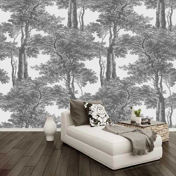 custom mural wallpaper 3d black and white forest landscape fresco restaurant cafe creative wall painting papel de parede sala 3d
custom mural wallpaper 3d black and white forest landscape fresco restaurant cafe creative wall painting papel de parede sala 3d