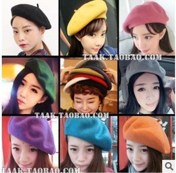 new korean autumn women's solid color woolen cloth painter painter's hat beret beret fashion women's fashion hat, Blue;gray
new korean autumn women's solid color woolen cloth painter painter's hat beret beret fashion women's fashion hat, Blue;gray
