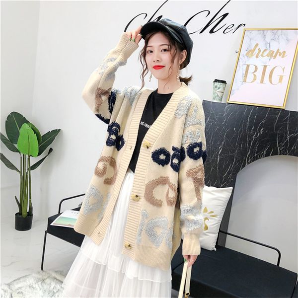 new autumn winter women cardigan cute logo female 2020 long sleeve simple style soft knitted sweater botton korea knitwear, White
new autumn winter women cardigan cute logo female 2020 long sleeve simple style soft knitted sweater botton korea knitwear, White