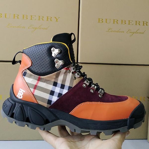 drop ship leather vintage check cotton and suede tor boots mens shoes new arrival luxury lace-up casual men boots zapatillas hombre, Black 
drop ship leather vintage check cotton and suede tor boots mens shoes new arrival luxury lace-up casual men boots zapatillas hombre, Black