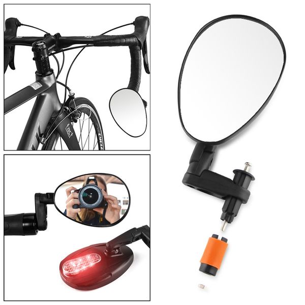 new rotate flexible 360 wide-angle convex mirror handlebar rearview mirror+warning lights for bike mtb bicycle cycling mirror
new rotate flexible 360 wide-angle convex mirror handlebar rearview mirror+warning lights for bike mtb bicycle cycling mirror