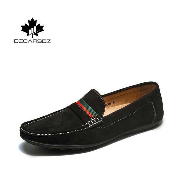 men loafers shoes male suede boat shoes men casual comfy slip on fashion autumn mocasines footwear brabd men shoes cx200803, Black