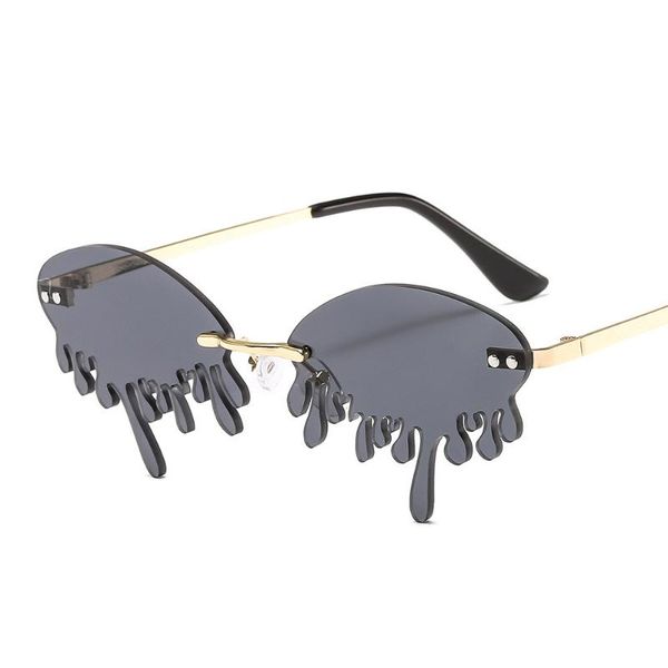 2020 Fashion Rimless Funny Sun glasses Women Brand Design New Net Red Stage Show Hundred Towers Tears Sunglasses UV400, White;black
2020 Fashion Rimless Funny Sun glasses Women Brand Design New Net Red Stage Show Hundred Towers Tears Sunglasses UV400, White;black
