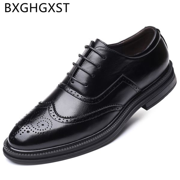 brogue shoes men classic coiffeur elevator shoes for men formal brown dress italian leather zapatos para hombre buty, Black
brogue shoes men classic coiffeur elevator shoes for men formal brown dress italian leather zapatos para hombre buty, Black