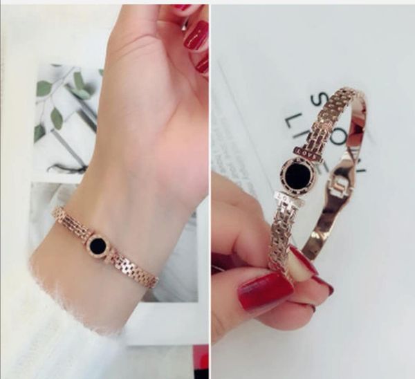 fashion stainless steel open cuff bracelet for women female two row zirconia stone bangles in /silver/rose gold color 004, Black
fashion stainless steel open cuff bracelet for women female two row zirconia stone bangles in /silver/rose gold color 004, Black