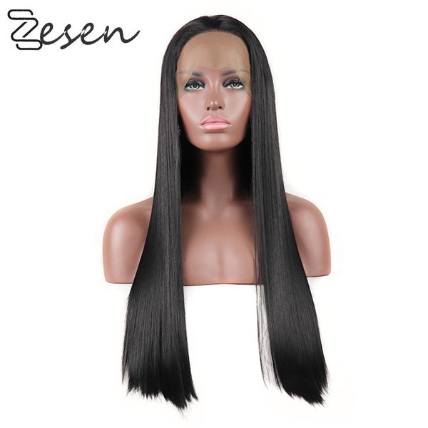 zesen synthetic straight lace front wig hd lace wigs 13x4 glueless lace front wigs for women, Black
zesen synthetic straight lace front wig hd lace wigs 13x4 glueless lace front wigs for women, Black