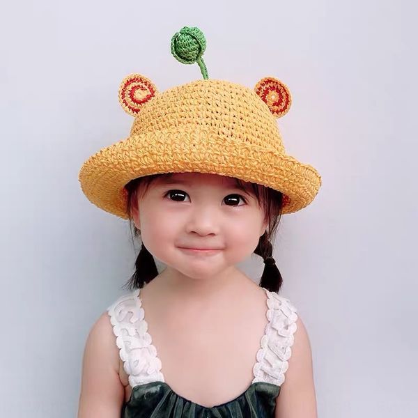 children's children's creative hollow breathable sun cute bear straw hat ear bean sprout straw hat, Yellow
children's children's creative hollow breathable sun cute bear straw hat ear bean sprout straw hat, Yellow
