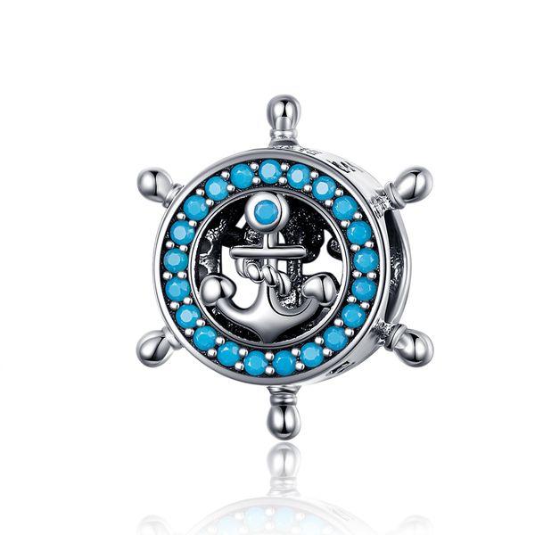 aaa blue cz full pave setting 925 sterling silver rudder charms fit european girls diy bracelet jewelry real silver, Black
aaa blue cz full pave setting 925 sterling silver rudder charms fit european girls diy bracelet jewelry real silver, Black