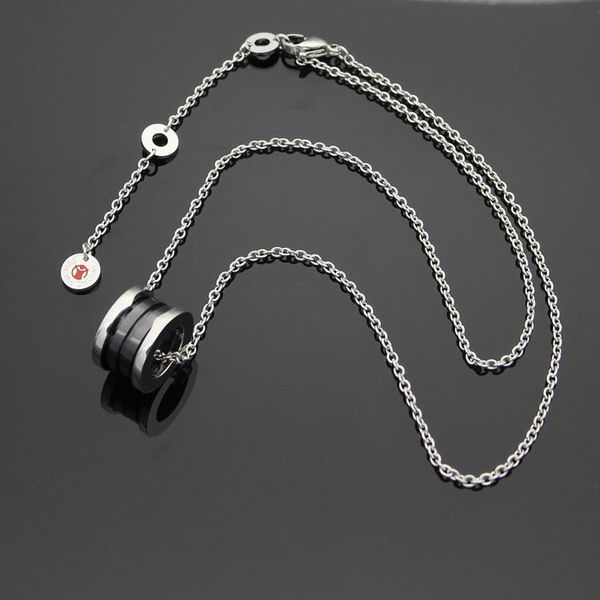 

дизайнер красного ожерелье гальванического платиновые черный керамический рыжик ожерелье пара ожерелье, Silver