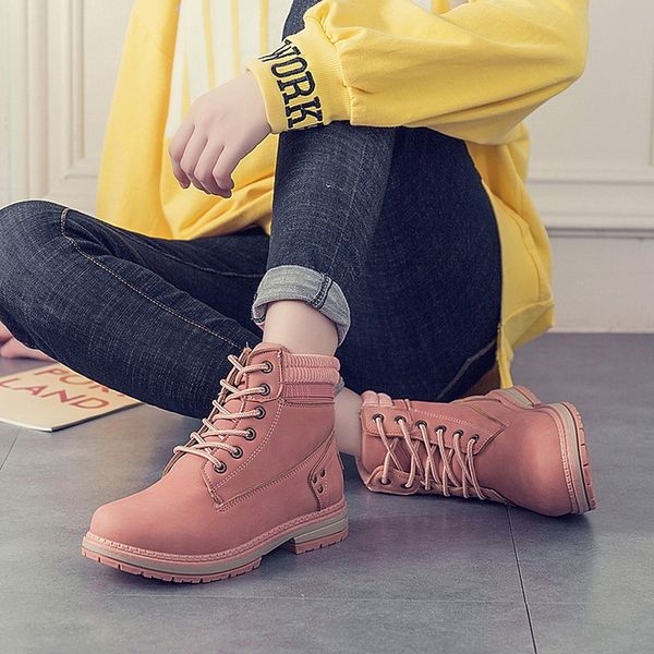 lace-up ankle boots for women 2020 fashion pu leather warm winter boots women solid square heel shoes woman zapatos de mujer, Black
lace-up ankle boots for women 2020 fashion pu leather warm winter boots women solid square heel shoes woman zapatos de mujer, Black