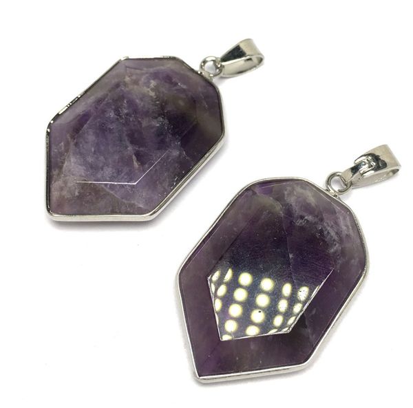 wholesale 10 pcs gold plated polygon shape amethyst stone pendant for gift rock crystal fashion jewelry, Silver
wholesale 10 pcs gold plated polygon shape amethyst stone pendant for gift rock crystal fashion jewelry, Silver