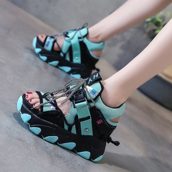 new summer 10cm wedge heels sneakers women beach flip flop high platform thick bottom casual sandals breathable walking slippers, Black
new summer 10cm wedge heels sneakers women beach flip flop high platform thick bottom casual sandals breathable walking slippers, Black