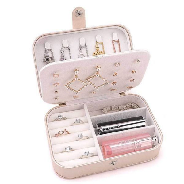 new portable jewelry small organizer display travel jewelry case box portable jewelry box pu leather grids storage necklace earrings box, Black;white
new portable jewelry small organizer display travel jewelry case box portable jewelry box pu leather grids storage necklace earrings box, Black;white