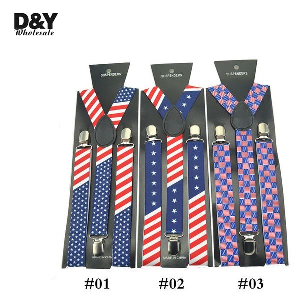 2020 new year gift women men clip-on braces 2.5*100cm 3 usa amerialca flag suspender elastic slim suspenders y-back suspenders, Black;white
2020 new year gift women men clip-on braces 2.5*100cm 3 usa amerialca flag suspender elastic slim suspenders y-back suspenders, Black;white