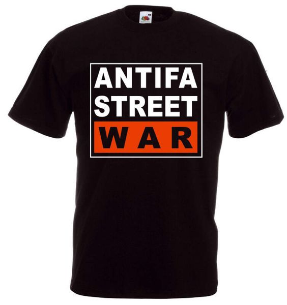 antifa street war t shirt schwarz designer selling novelty, Gray;blue