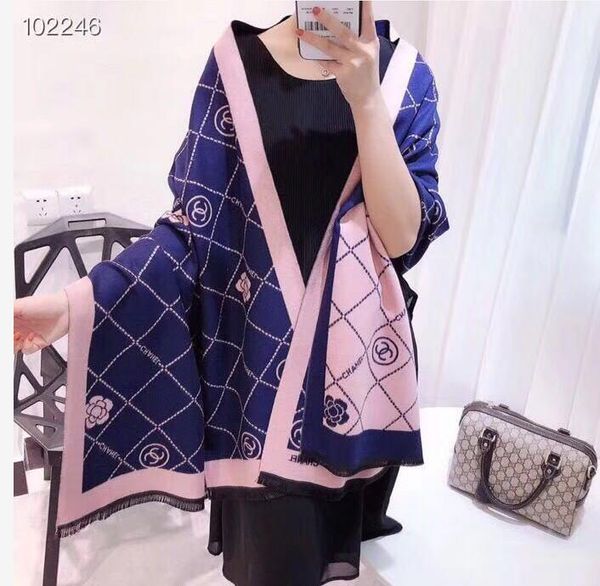 scarf for women brand long womans shawl high qualtiy wool cashmere scarves for woman without box t02, Blue;gray
scarf for women brand long womans shawl high qualtiy wool cashmere scarves for woman without box t02, Blue;gray