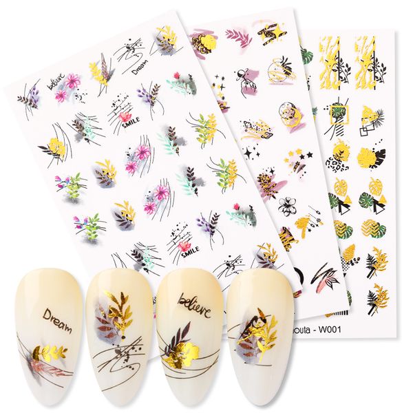 1 sheet harunouta gold water nail stickers summer flower water decals dress slider nail foil wraps diy art decoration, Black
1 sheet harunouta gold water nail stickers summer flower water decals dress slider nail foil wraps diy art decoration, Black