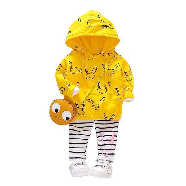 children clothing sets baby girls clothes infant suits autumn cartoon hooded t shirt stripe pants toddler leisure sport costume, White
children clothing sets baby girls clothes infant suits autumn cartoon hooded t shirt stripe pants toddler leisure sport costume, White